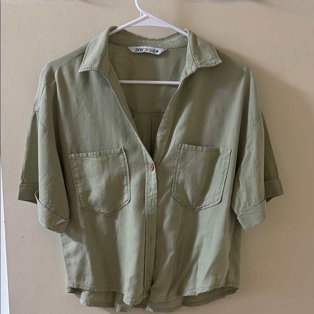 Zara linen shirt